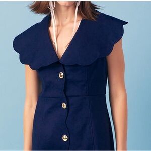 English Factory - Scalloped structured dress NWT